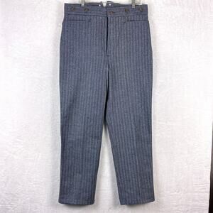 Classic Old West Styles Frontier Trousers Pants Mens 36 Navy Buckle Back Western